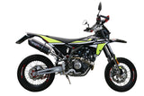 GPR Exhaust System Fantic Motor XMF 125 2021-2023, Furore Evo4 Nero, Slip-on Exhaust Including Removable DB Killer, Link Pipe and catalyst