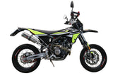 GPR Exhaust System Fantic Motor XMF 125 2021-2023, M3 Inox , Slip-on Exhaust Including Removable DB Killer, Link Pipe and catalyst