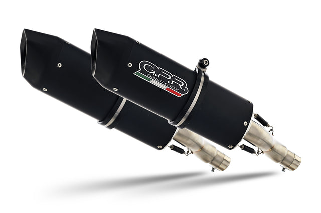 Ducati Monster 696 2008-2014 Exhaust GPR Double Slip-on Furore Nero