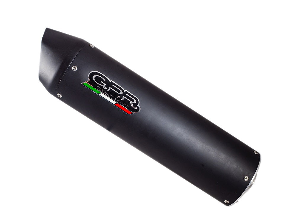 GPR Exhaust for Aprilia Etv Caponord 1000 Rally 2001-2007, Furore Nero, Dual slip-on Including Removable DB Killers and Link Pipes