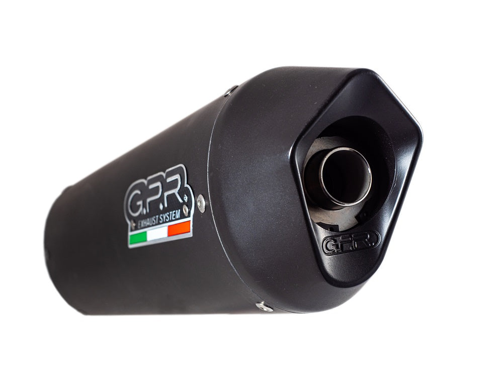 GPR Exhaust for Aprilia Etv Caponord 1000 Rally 2001-2007, Furore Nero, Dual slip-on Including Removable DB Killers and Link Pipes