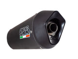 GPR Exhaust System Husqvarna Te 250 - Sm 250 R 2002-2004, Furore Nero, Slip-on Exhaust Including Removable DB Killer and Link Pipe