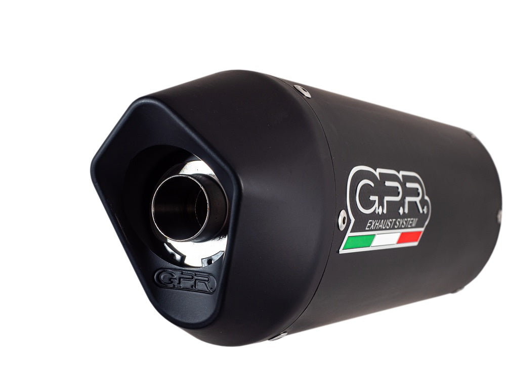 GPR Exhaust System Honda CBF125 I.E. 2004-2014, Furore Nero, Full System Exhaust, Including Removable DB Killer