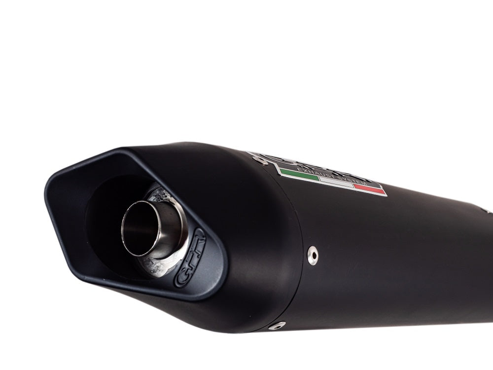 GPR Exhaust System Fantic Motor XMF 125 2021-2023, Furore Evo4 Nero, Slip-on Exhaust Including Removable DB Killer, Link Pipe and catalyst