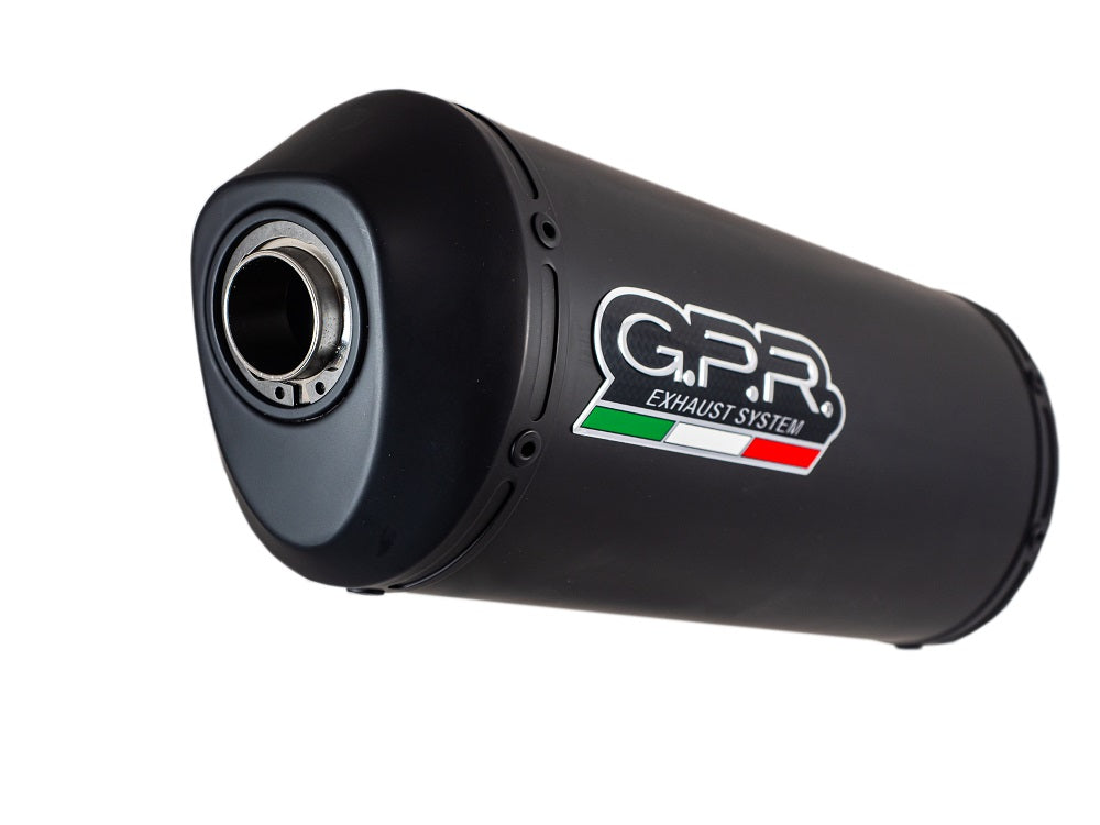 GPR Exhaust System Moto Guzzi Stelvio 1200 4V 2008-2010, Ghisa , Slip-on Exhaust Including Removable DB Killer and Link Pipe