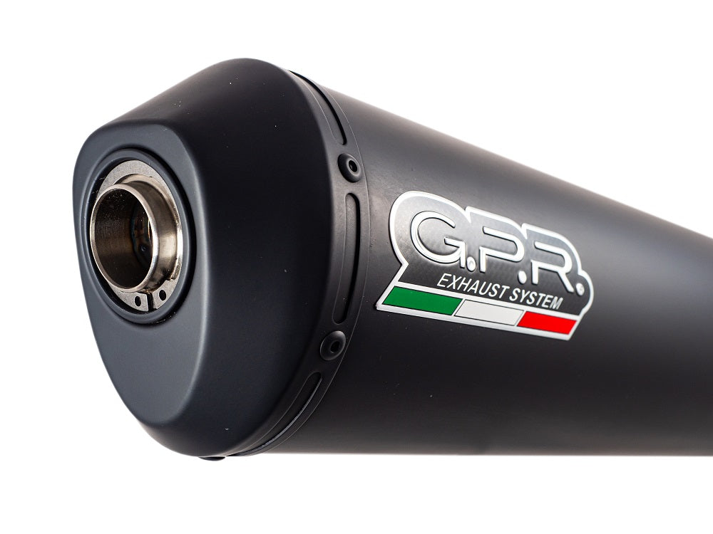 GPR Exhaust for Bmw F650CS Scarver 2001-2006, Ghisa , Slip-on Exhaust Including Removable DB Killer and Link Pipe