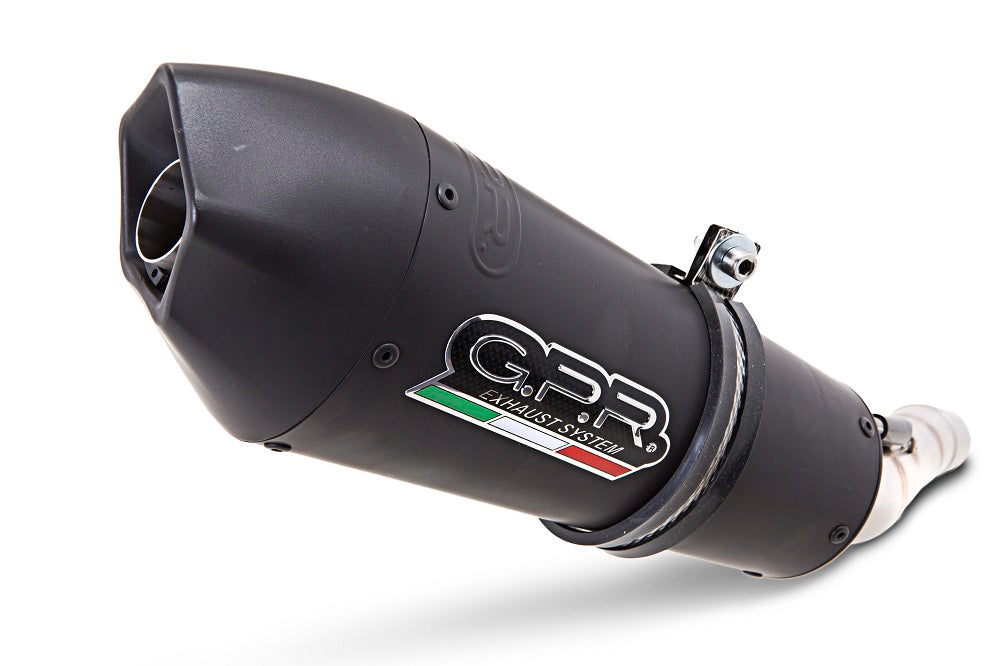 GPR Exhaust System Honda CBR500R 2012-2016, Gpe Ann. Black titanium, Slip-on Exhaust Including Removable DB Killer and Link Pipe