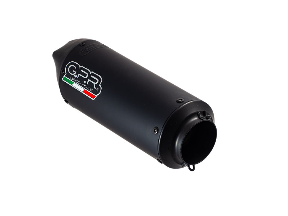 GPR Exhaust System Ducati Hypermotard 1100 - 1100 Evo 2007-2012, Gpe Ann. Black titanium, Dual slip-on Including Removable DB Killers and Link Pipes