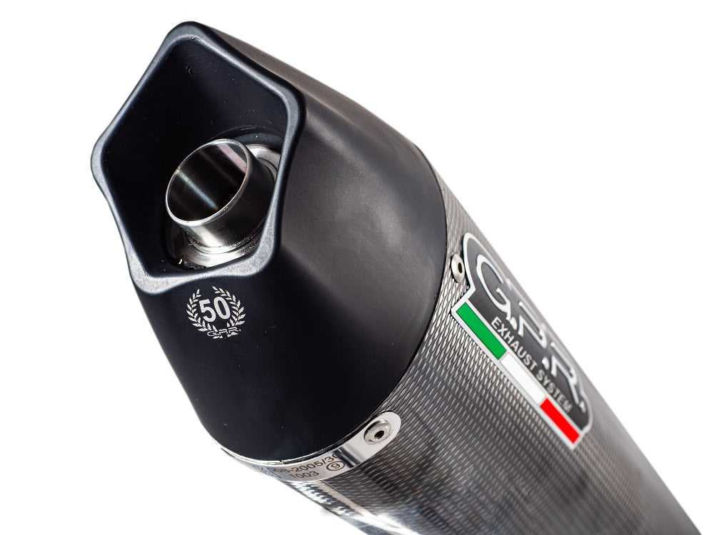 GPR Exhaust for Aprilia Tuono R 1000 Factory 2006-2010, Gpe Ann. Poppy, Dual slip-on Including Removable DB Killers and Link Pipes