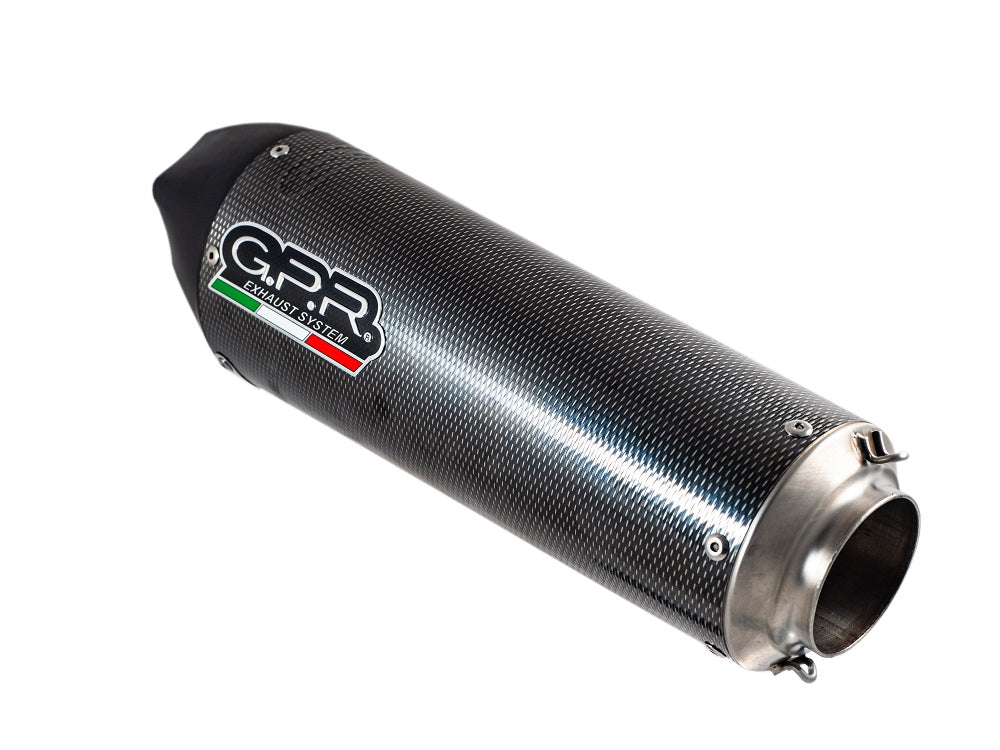 GPR Exhaust System Husqvarna Nuda 900 900R 2012-2013, Gpe Ann. Poppy, Slip-on Exhaust Including Removable DB Killer and Link Pipe