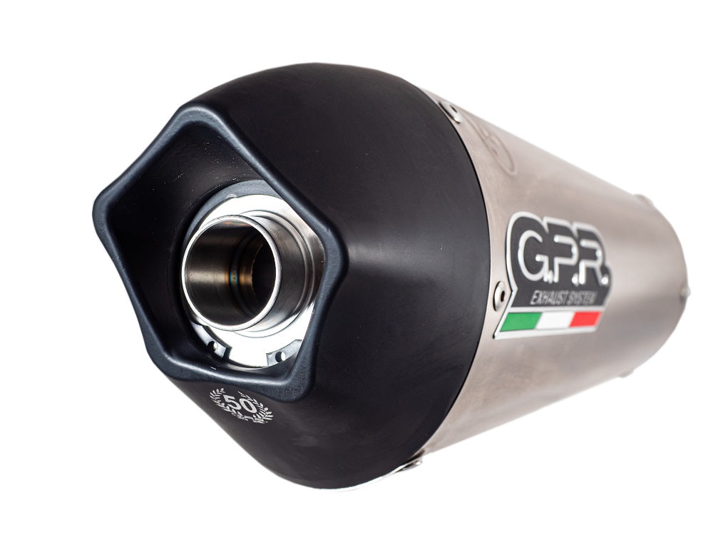 GPR Exhaust for Aprilia RSv 1000 - Sp 1998-2003, Gpe Ann. titanium, Slip-on Exhaust Including Removable DB Killer and Link Pipe