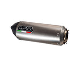 GPR Exhaust System Kawasaki Versys 1000 I.E. 2021-2023, GP Evo4 Titanium, Slip-on Exhaust Including Removable DB Killer and Link Pipe