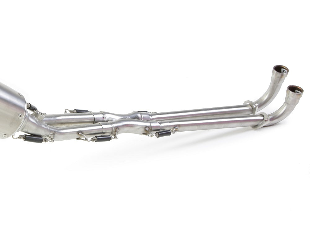 GPR Exhaust System Yamaha T-Max 500 2001-2011, M3 Titanium Natural, Full System Exhaust, Including Removable DB Killer