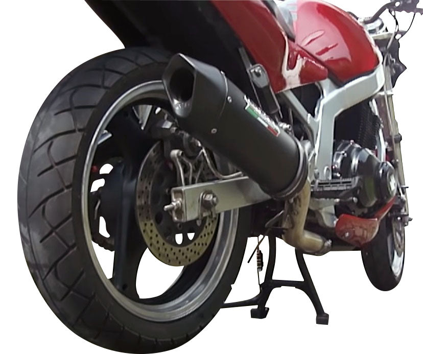 GPR Exhaust System Suzuki Gs 500 E - F 1989-2007, Furore Nero, Slip-on Exhaust Including Removable DB Killer and Link Pipe