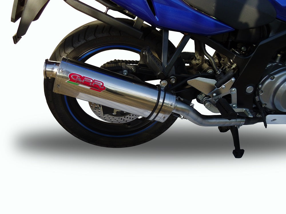 GPR Exhaust System Suzuki Gs 500 E - F 1989-2007, Trioval, Slip-on Exhaust Including Removable DB Killer and Link Pipe