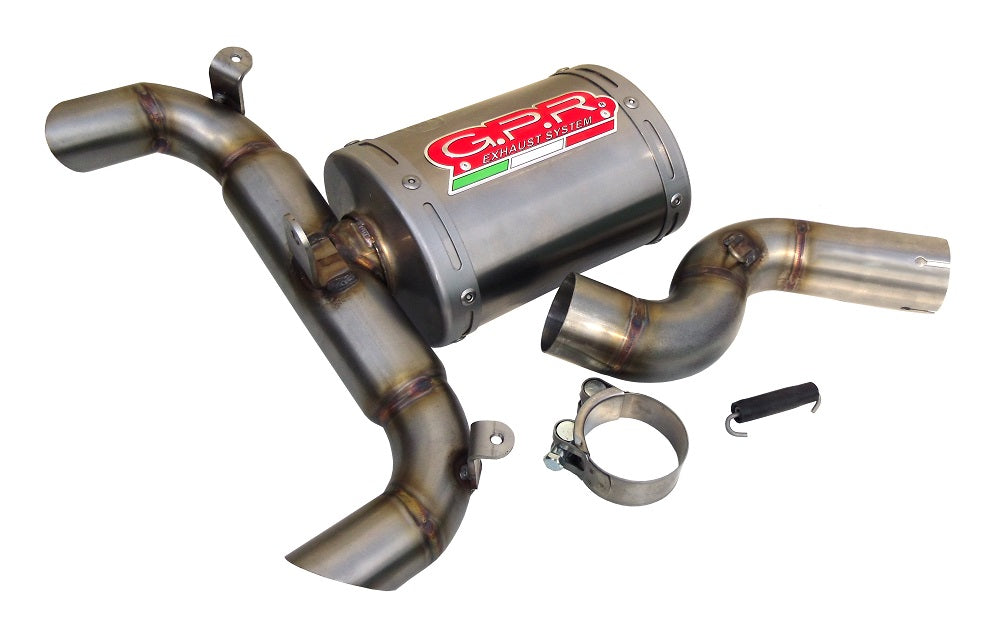 GPR Exhaust System Suzuki GSR400 2006-2011, Alluminio Ghost, Slip-on Exhaust Including Removable DB Killer and Link Pipe