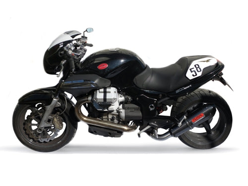 GPR Exhaust System Moto Guzzi Sport 1200 8V 2008-2013, Gpe Ann. Poppy, Slip-on Exhaust Including Removable DB Killer and Link Pipe