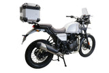 Royal Enfield Himalayan 410 2017-2023 GPR TECH 26 L Aluminum Top Case in Silver with Specific Plate Included