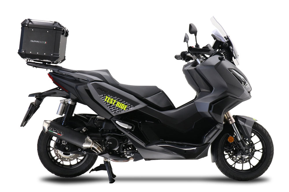 Honda Forza 125 2015-2023 GPR TECH 45 L Aluminum Top Case in Black with Specific Plate Included