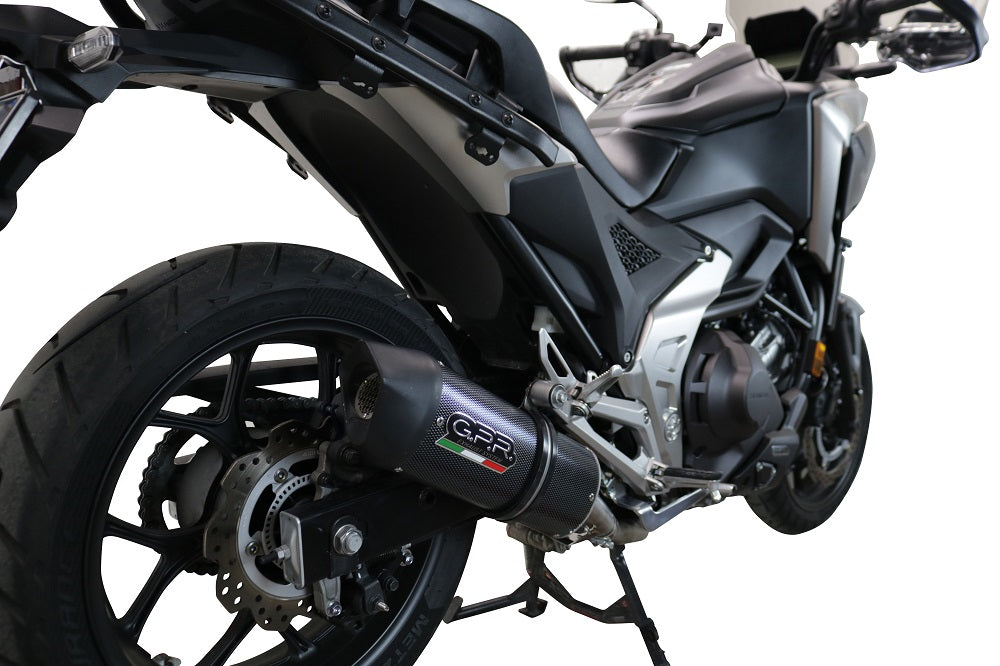 GPR Exhaust System Honda NC750X NC750S DCT 2021-2023, Furore Evo4 Poppy, Slip-on Exhaust Including Removable DB Killer and Link Pipe