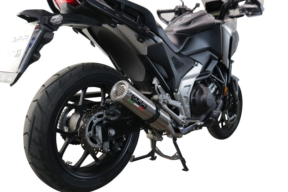 GPR Exhaust System Honda NC750X NC750S DCT 2021-2023, M3 Inox , Slip-on Exhaust Including Removable DB Killer and Link Pipe