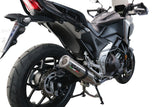 GPR Exhaust System Honda NC750X NC750S DCT 2021-2023, M3 Titanium Natural, Slip-on Exhaust Including Removable DB Killer and Link Pipe