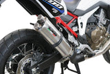 GPR Exhaust Honda CRF1100L Africa Twin 2021-2023, Dual Inox, Slip-on Exhaust Including Removable DB Killer and Link Pipe