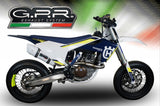 GPR Exhaust System Husqvarna FC450 2016-2017, Albus Ceramic, Full System Exhaust, Including Removable DB Killer