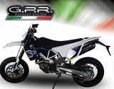 GPR Exhaust System Husqvarna Supermoto 701 2015-2016, Gpe Ann. Poppy, Slip-on Exhaust Including Removable DB Killer and Link Pipe