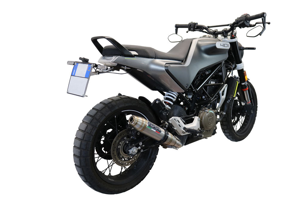 GPR Exhaust System Husqvarna Vitpilen 401 2020-2020, Deeptone Inox, Slip-on Exhaust Including Removable DB Killer and Link Pipe