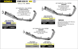 71069PR Arrow Pro-Race Racing Full Exhaust TITANIUM PRO-RACE SILENCER + STAINLESS STEEL COLLECTORS  CBR650R 2024- 2025