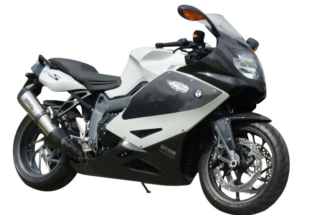 GPR Exhaust for Bmw K1200S K1200R 2004-2008, Gpe Ann. titanium, Slip-on Exhaust Including Removable DB Killer and Link Pipe