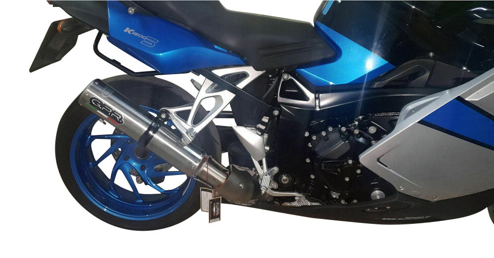 GPR Exhaust for Bmw K1200S K1200R 2004-2008, M3 Inox , Slip-on Exhaust Including Removable DB Killer and Link Pipe