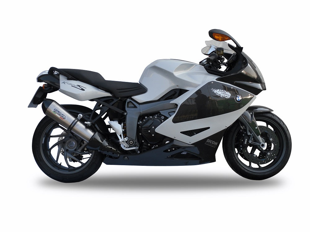 GPR Exhaust for Bmw K1300S K1300R 2009-2014, Gpe Ann. titanium, Slip-on Exhaust Including Removable DB Killer and Link Pipe