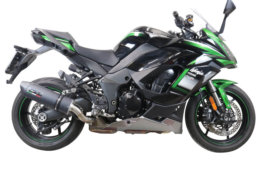 GPR Exhaust System Kawasaki Ninja 1000 Sx 2020-2020, Furore Evo4 Nero, Slip-on Exhaust Including Removable DB Killer and Link Pipe