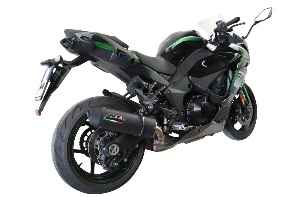 GPR Exhaust System Kawasaki Ninja 1000 Sx 2021-2023, Furore Evo4 Nero, Slip-on Exhaust Including Removable DB Killer and Link Pipe