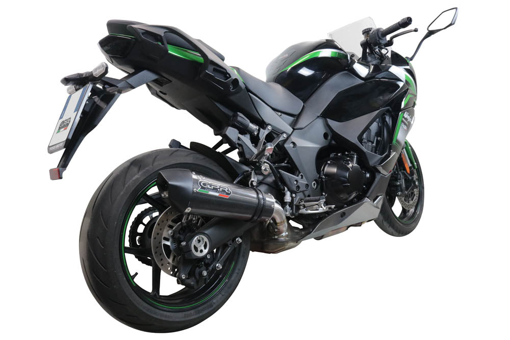 GPR Exhaust System Kawasaki Ninja 1000 Sx 2021-2023, GP Evo4 Poppy, Slip-on Exhaust Including Removable DB Killer and Link Pipe