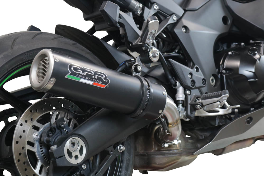 GPR Exhaust System Kawasaki Ninja 1000 Sx 2020-2020, M3 Black Titanium, Slip-on Exhaust Including Removable DB Killer and Link Pipe