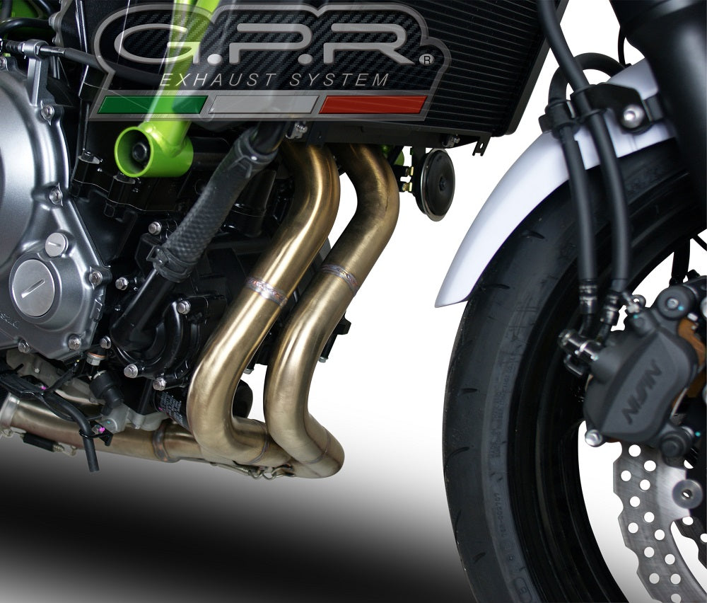 GPR Exhaust System Kawasaki Z650 ER 650 H 2021-2023, Furore Evo4 Nero, Full System Exhaust, Including Removable DB Killer