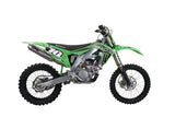 GPR Exhaust System Kawasaki KX250F 2021-2023, Pentacross Inox, Slip-on Exhaust, Including Link Pipe and Removable DB Killer spark/arrestor