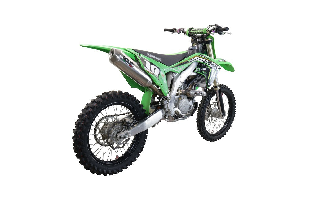 GPR Exhaust System Kawasaki KX250X 2021-2023, Pentacross Inox, Full System Exhaust, Including Removable DB Killer/spark arrestor