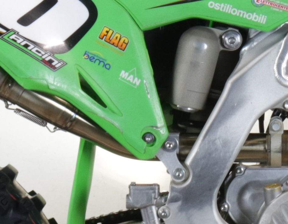 GPR Exhaust System Kawasaki KX250F 2017-2020, Pentacross Inox, Full System Exhaust, Including Removable DB Killer/spark arrestor