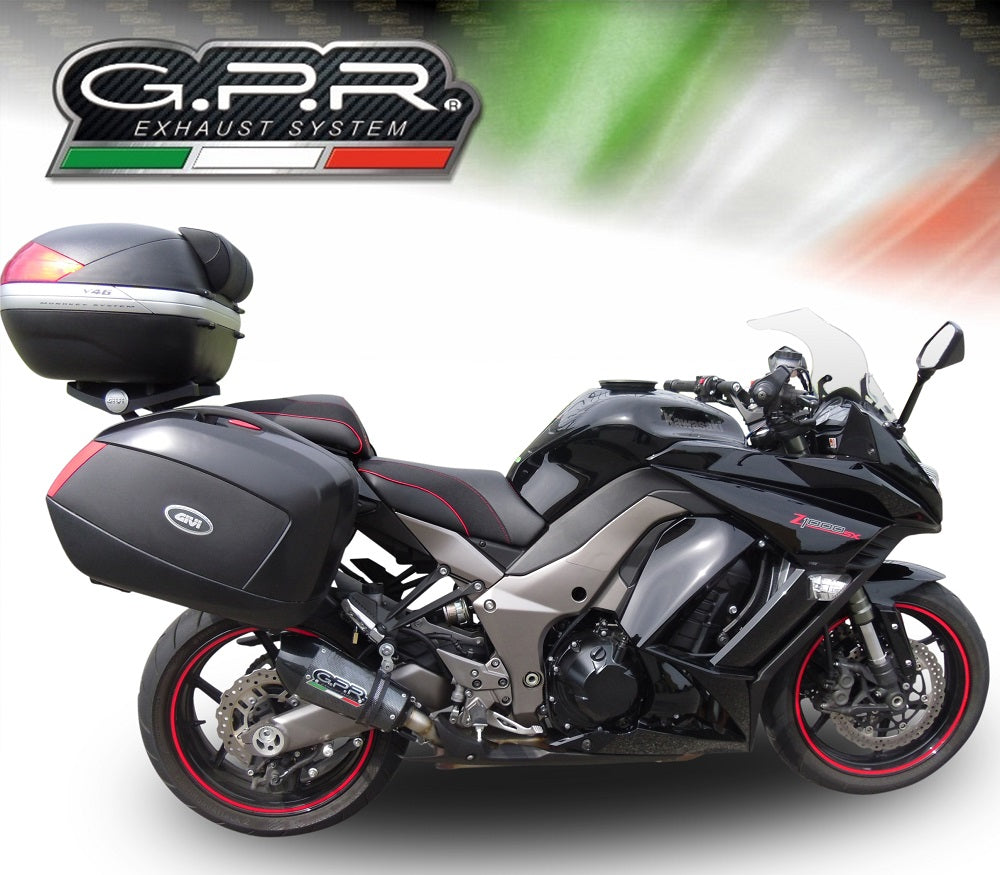 GPR Exhaust System Kawasaki Z1000 SX 2011-2016, Gpe Ann. Poppy, Dual slip-on Including Removable DB Killers and Link Pipes