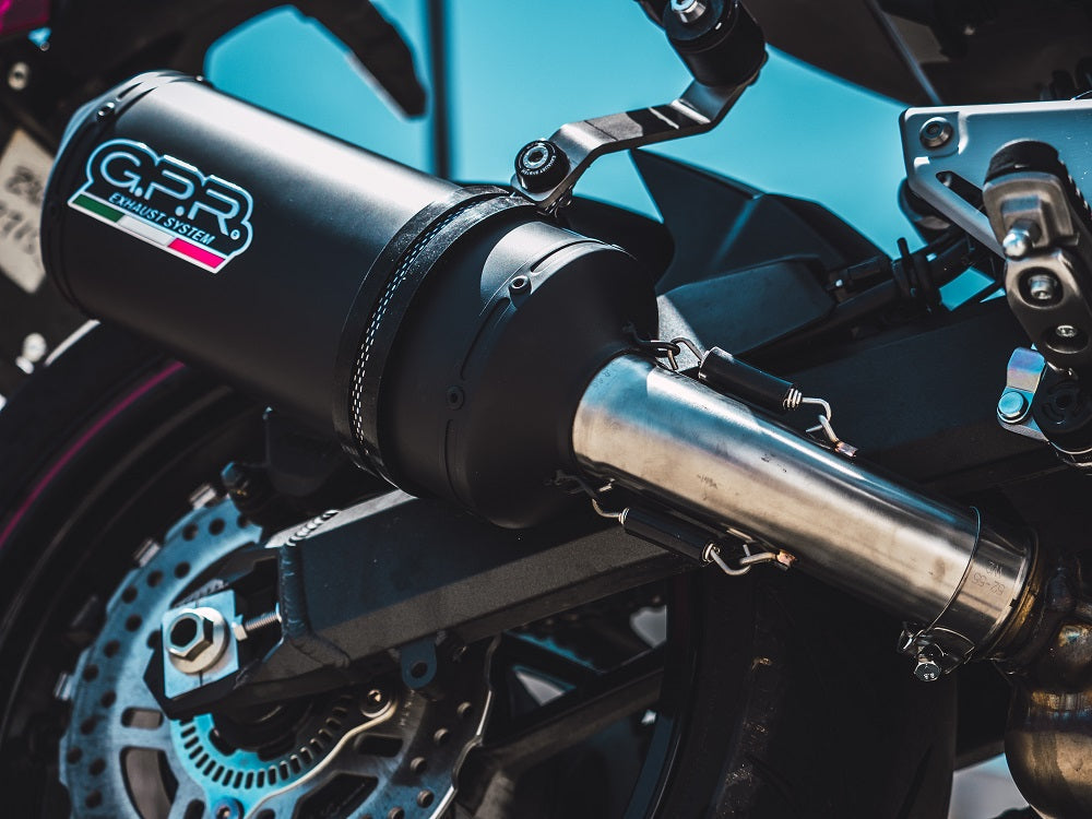 GPR Exhaust System Kawasaki Z900 - ZR900B Full Power 2017-2019, Ghisa , Slip-on Exhaust Including Removable DB Killer and Link Pipe