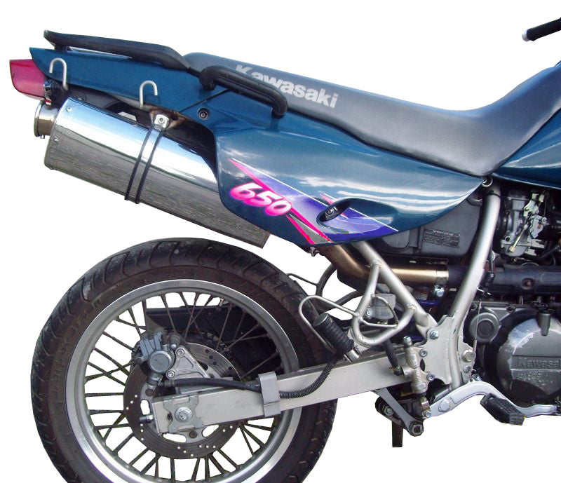 GPR Exhaust System Kawasaki Klx 650 1993-1995, Trioval, Slip-on Exhaust Including Removable DB Killer and Link Pipe