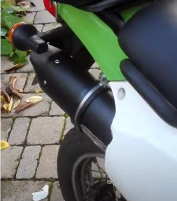 Kawasaki KLR600 1985-2004 Exhaust GPR Slip-on Furore Nero