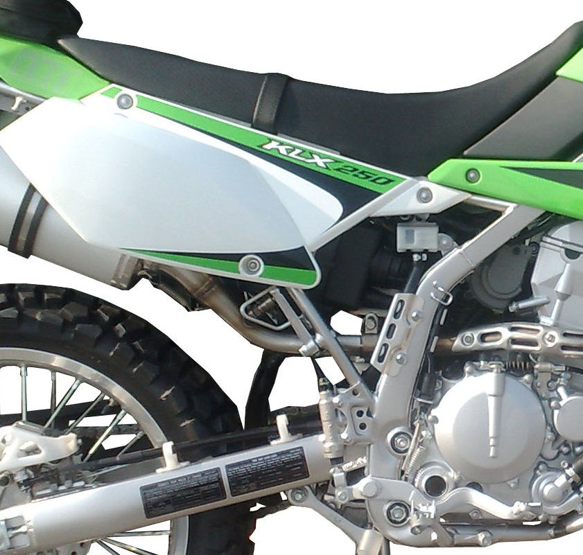 GPR Exhaust System Kawasaki KlX250 I.E. 2009-2016, Furore Poppy, Slip-on Exhaust Including Removable DB Killer and Link Pipe