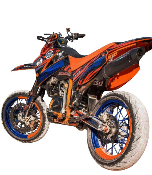 GPR Exhaust System Ktm Lc4 640 Enduro - Adventure - Supermoto 2003-2006, Furore Nero, Slip-on Exhaust Including Removable DB Killer and Link Pipe