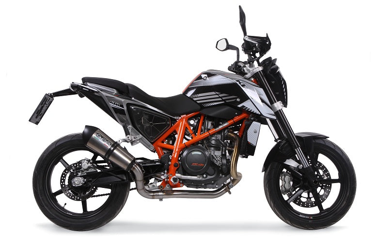 GPR Exhaust System Ktm Duke 690 2012-2016, GP Evo4 Titanium, Slip-on Exhaust Including Removable DB Killer and Link Pipe