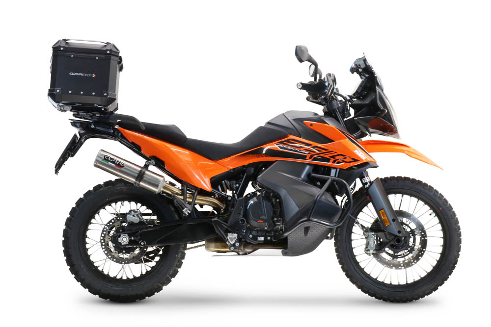 Ktm LC 8 Super Adventure 1290 2015-2016 GPR TECH 45 L Aluminum Top Case in Black with Specific Plate Included